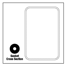 GETINGE NDC-40441 Door Gasket 24 x 36 - 1352