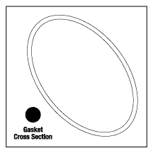 MIDMARK 2122 Door Gasket 6.5 Dia. - 1375