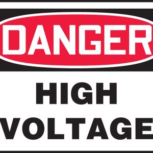 WASHER SOLUTIONS WS5971 Nameplate DANGER HIGH VOLTAGE - 5971