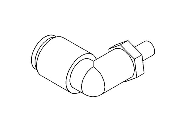 STERIS P117911-889 Pneumatic Elbow 90 Male - 7087