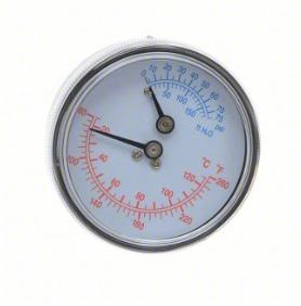 STERIS P117916-696 Pressure/Temp Gauge Dial - 8580