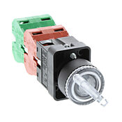 WASHER SOLUTIONS WS9945 Selector Switch 3 Position Maintained 22mm LED 2 DTDP 24VDC - 9945