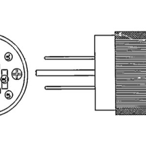 STERIS P084498-001 Plug Pole 3 Wires - 12089